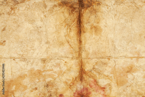 Cuadro en lienzo Scary antique paper background