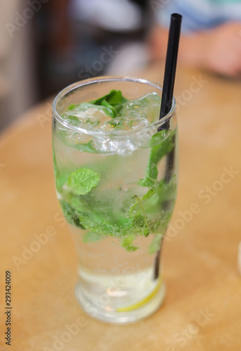 lemonade on a wooden table 