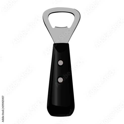 bottle opener realistic vector illustration