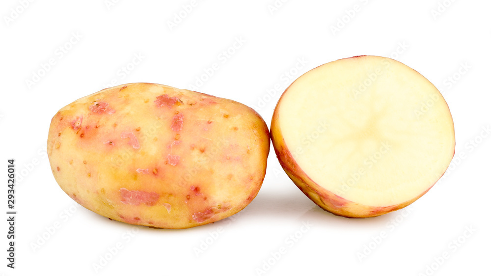 Potatoes isolated on white background