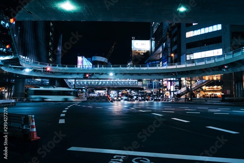 Принти на полотні Shibuya, tokyo city scape
