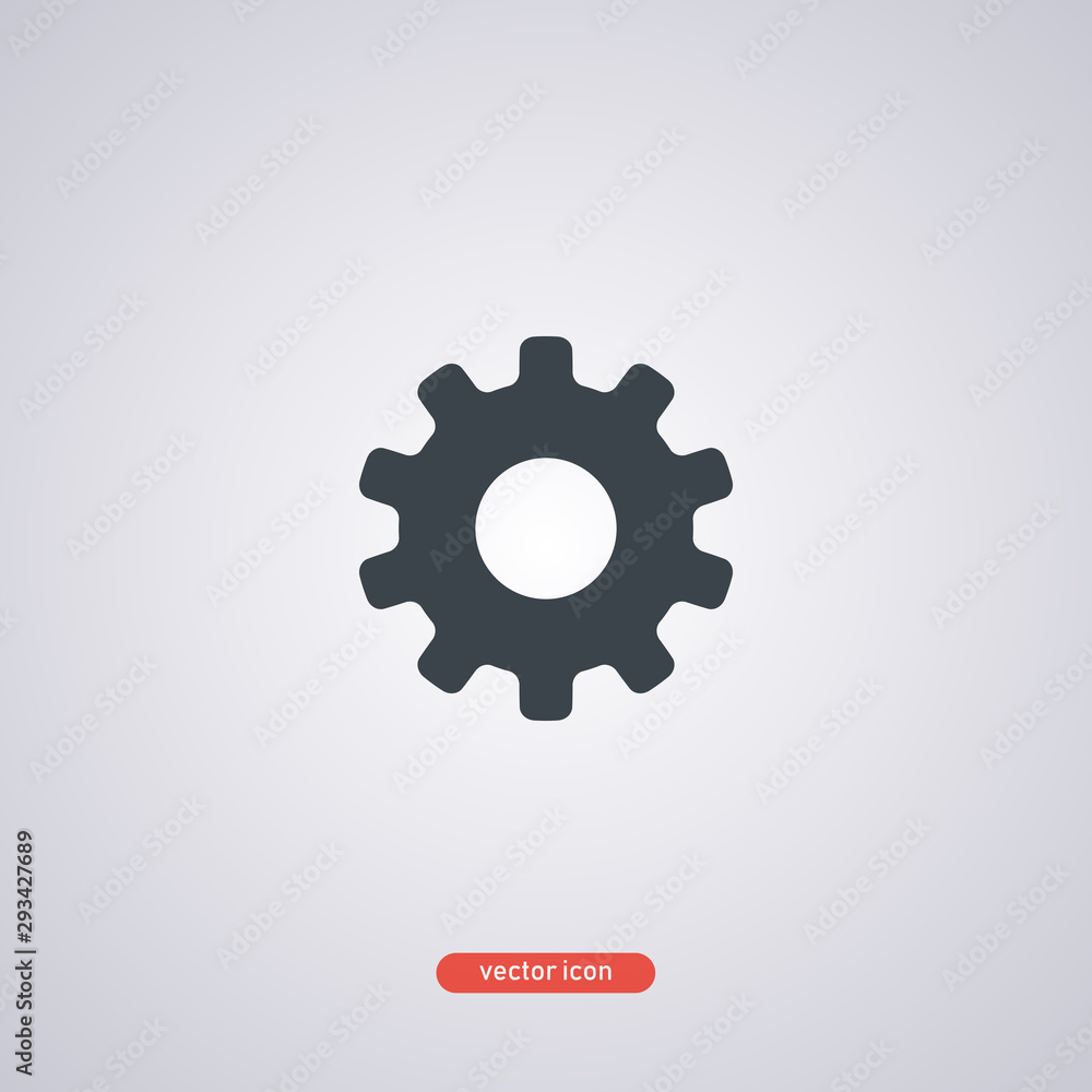 Settings icon isolated on white background. Trendy flat style. Black vector icon modern and simple flat symbol for web site, mobile app, UI. Vector illustration. Settings icon isolated on white background. Trendy flat style. Black vector icon modern and simple flat symbol for web site, mobile app, UI. Vector illustration.