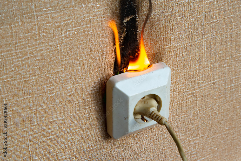 Electrical Outlet Fire