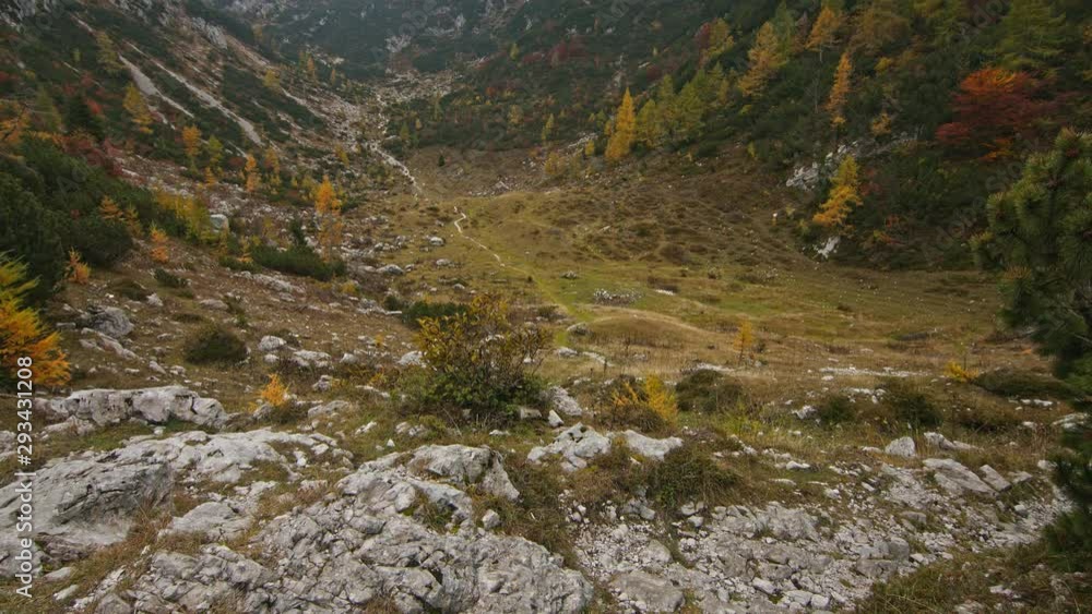 Beautiful view of Julian Alps. Colorful autumn scene of mountain range. Beauty of nature concept background. Beautiful view of Julian Alps. Colorful autumn scene of mountain range. Beauty of nature concept background.