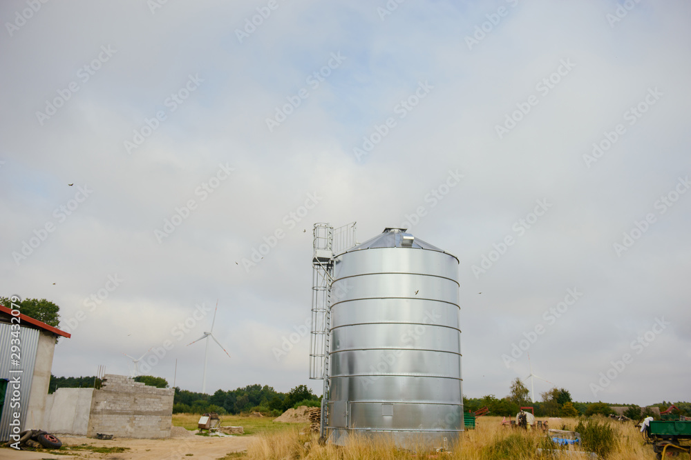 Modern steel grain silo agriculture Modern steel grain silo agriculture