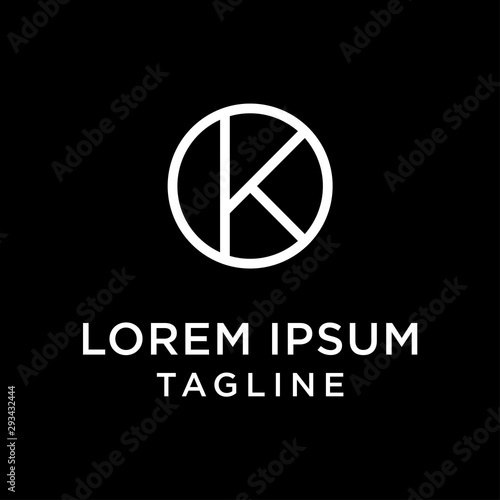 initial letter logo OK, KO logo template