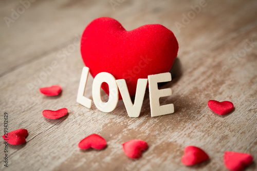 Canvastavla Valentines Day background with hearts.love concept