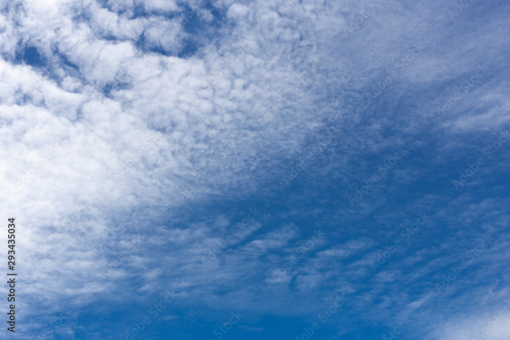 Cirrocumulus cloud with blue sky