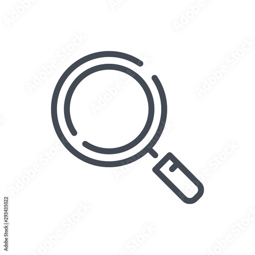 Explore line icon. Search vector outline sign.
