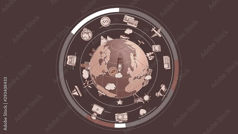 Animation about travel and tourism Animation about travel and tourism