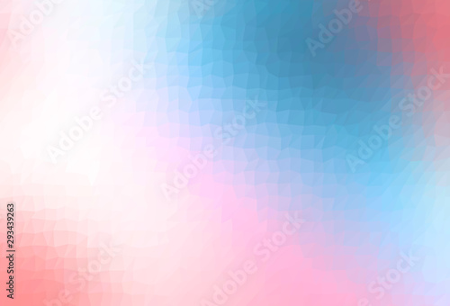 Light Blue, Red vector abstract mosaic pattern.