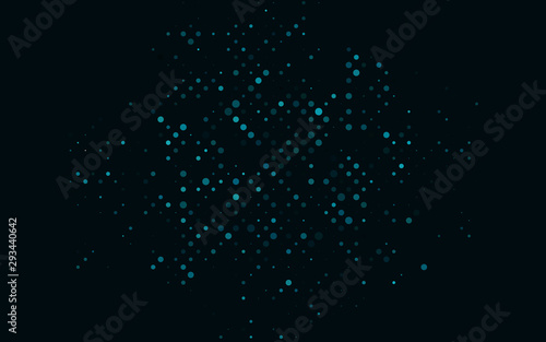 Light BLUE vector cover with spots. Abstract illustration with colored bubbles in nature style. Pattern for ads, leaflets.