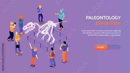 Paleontology Exhibition Horizontzl Banner