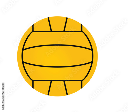 Water polo ball. vector illustration