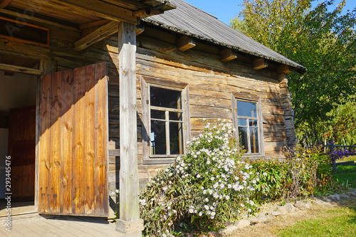 Old village house reserved for school classrooms in Strochitsy photo