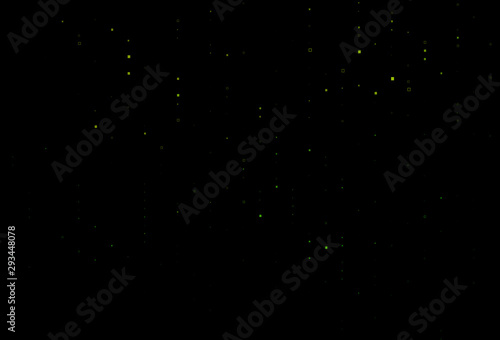 Dark Green vector cover with polygonal style.