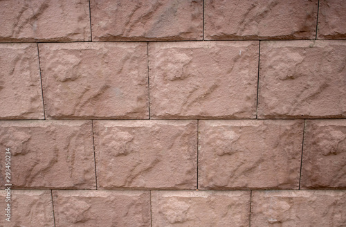 Background of brick wall texture.red cement block