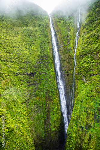 Molokai's famous waterfall