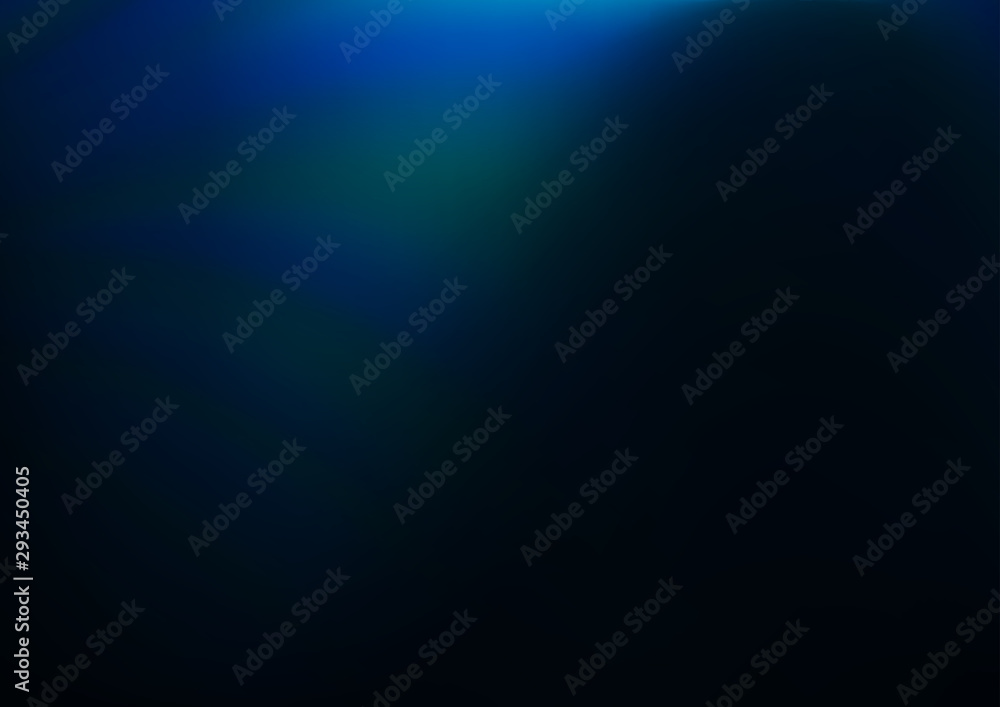 Dark BLUE vector bokeh and colorful pattern. Modern geometrical abstract illustration with gradient. The template for backgrounds of cell phones.