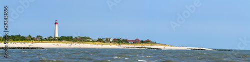 Cape May Lighthouse beach panorama