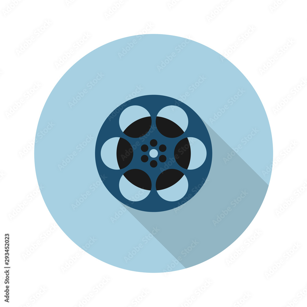 filmstrip flat icon.Vector illustration in a simple style with a falling shadow. 10 eps. filmstrip flat icon.Vector illustration in a simple style with a falling shadow. 10 eps.