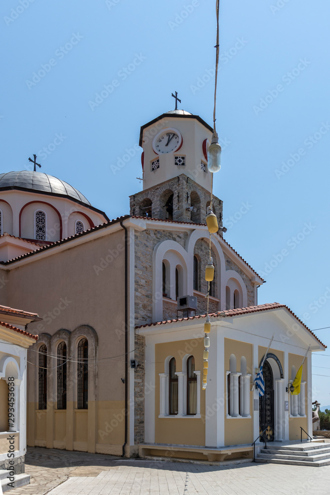 Orthodox Church of the Assumption at old town of city of Kavala, Greece