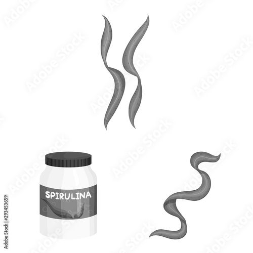 Vector illustration of plant and weed icon. Collection of plant and sea stock vector illustration.