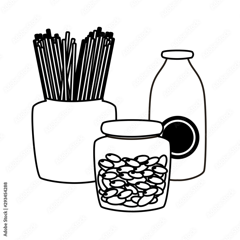 Isolated noodles and beans icon vector design Isolated noodles and beans icon vector design