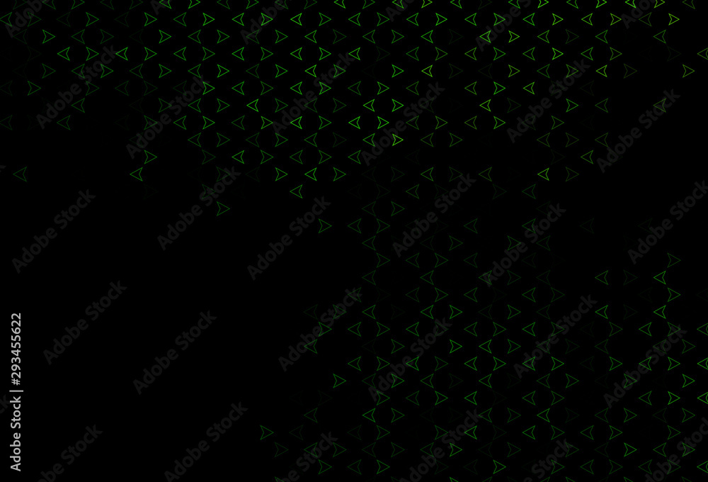 Dark Green vector texture in triangular style. Dark Green vector texture in triangular style.