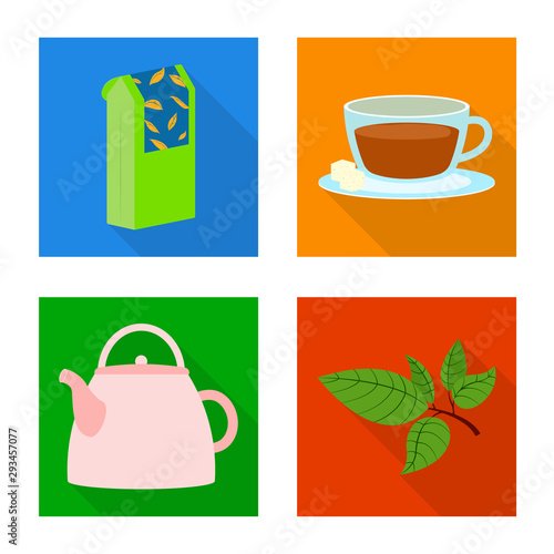 Vector design of product and organic symbol. Collection of product and floral vector icon for stock.