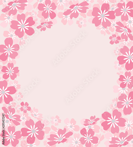 Background from silhouettes of flowers