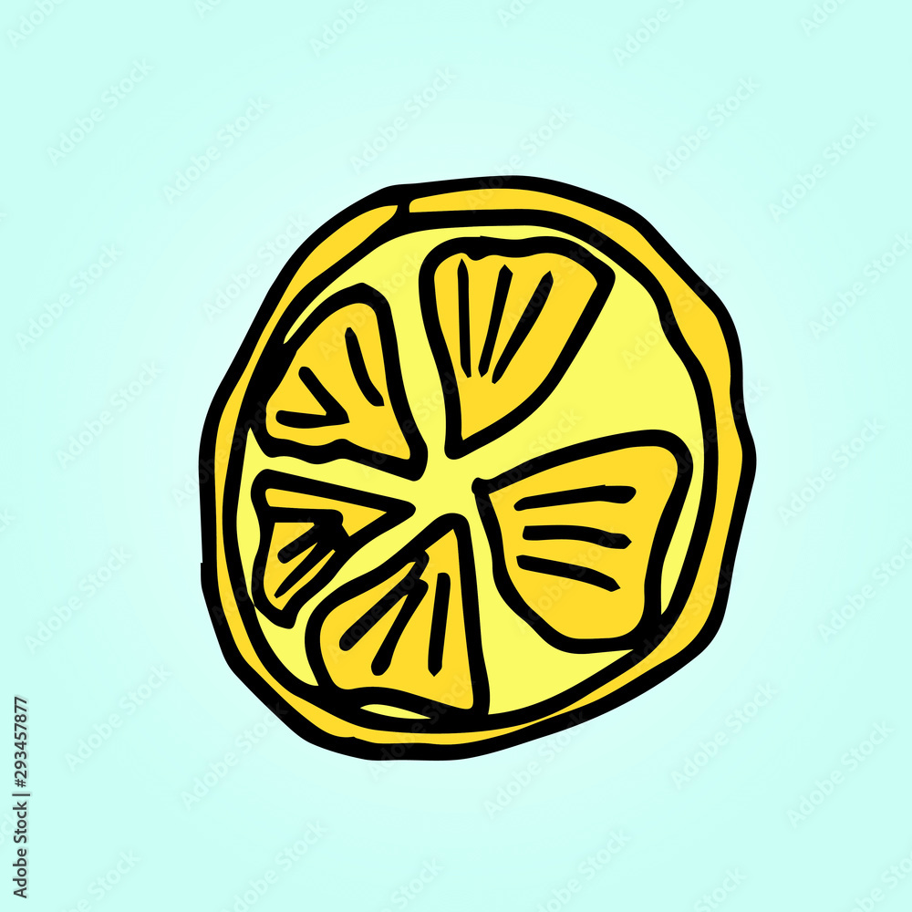 Hand drawn tropical and exotic fruit isolated on blue background in unique trendy organic style. Vector illustration for menu design, packaging, cooking book. Hand drawn tropical and exotic fruit isolated on blue background in unique trendy organic style. Vector illustration for menu design, packaging, cooking book.