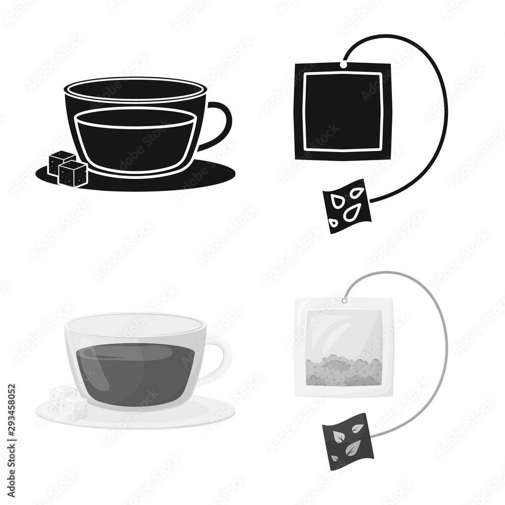 Vector design of healthy and floral symbol. Collection of healthy and gradient stock vector illustration.