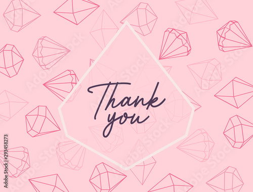 Greeting card with jewels, diamant