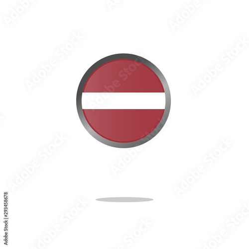 Free Download Simple vector button flag - Latvia - GFXLoad