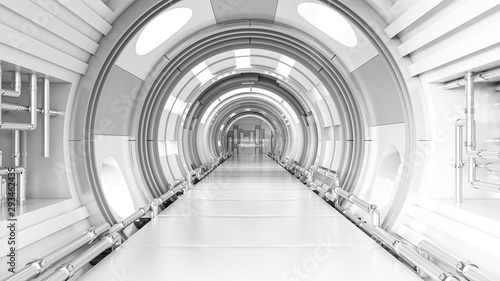 Rendering of a futuristic tunnel photo