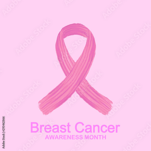 Pink ribbon. Cancer. Cancer vector. cancer illustration eps 10.cancers background.Breast cancer awareness month in october background