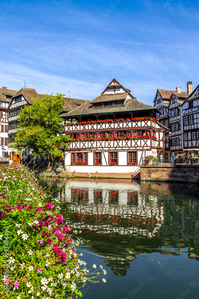 France, Strasbourg, Buildings in old town by Ill river France, Strasbourg, Buildings in old town by Ill river