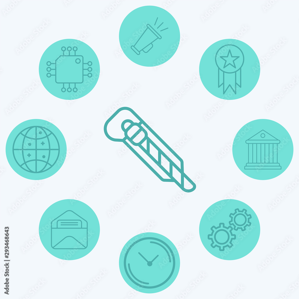 Cutter vector icon sign symbol Cutter vector icon sign symbol