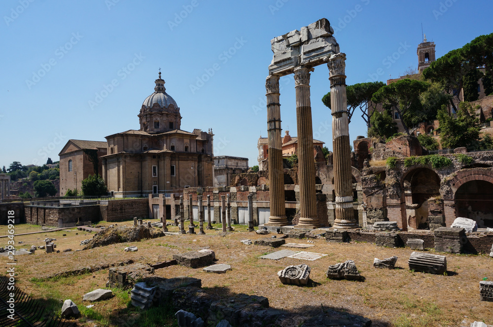 ancient ruins of the Roman forum