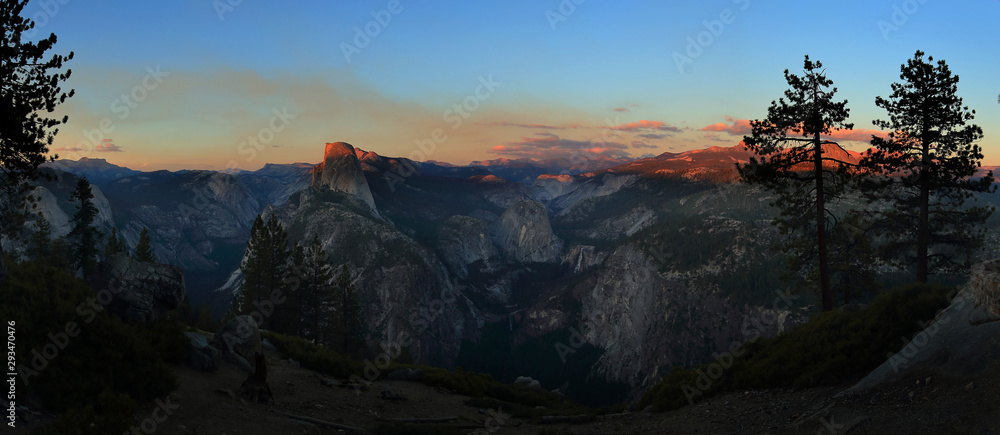 Half dome from glacier point