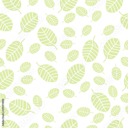 Vector seamless bright autumn pattern with leaves.