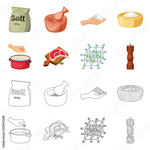 Vector design of cooking and sea icon. Collection of cooking and baking vector icon for stock.