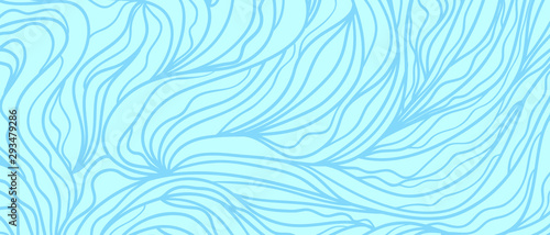 Monochrome wallpaper. Background with lines. Hand drawn abstract texture. Wavy line pattern