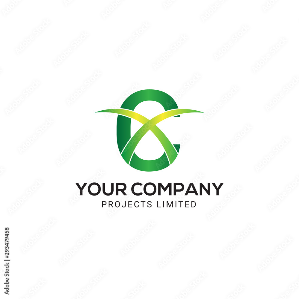 Fototapeta premium C letter logo design 