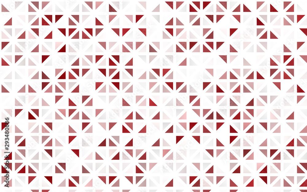 Light Red vector seamless layout with lines, triangles. Triangles on abstract background with colorful gradient. Design for textile, fabric, wallpapers.