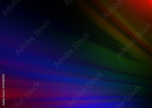 Dark Multicolor, Rainbow vector pattern with narrow lines. Modern geometrical abstract illustration with staves. Pattern for business booklets, leaflets.
