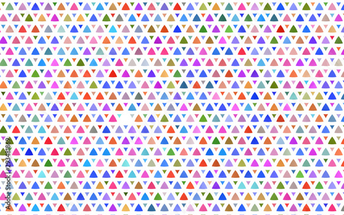 Light Multicolor, Rainbow vector seamless cover in polygonal style. Glitter abstract illustration with triangular shapes. Design for textile, fabric, wallpapers.