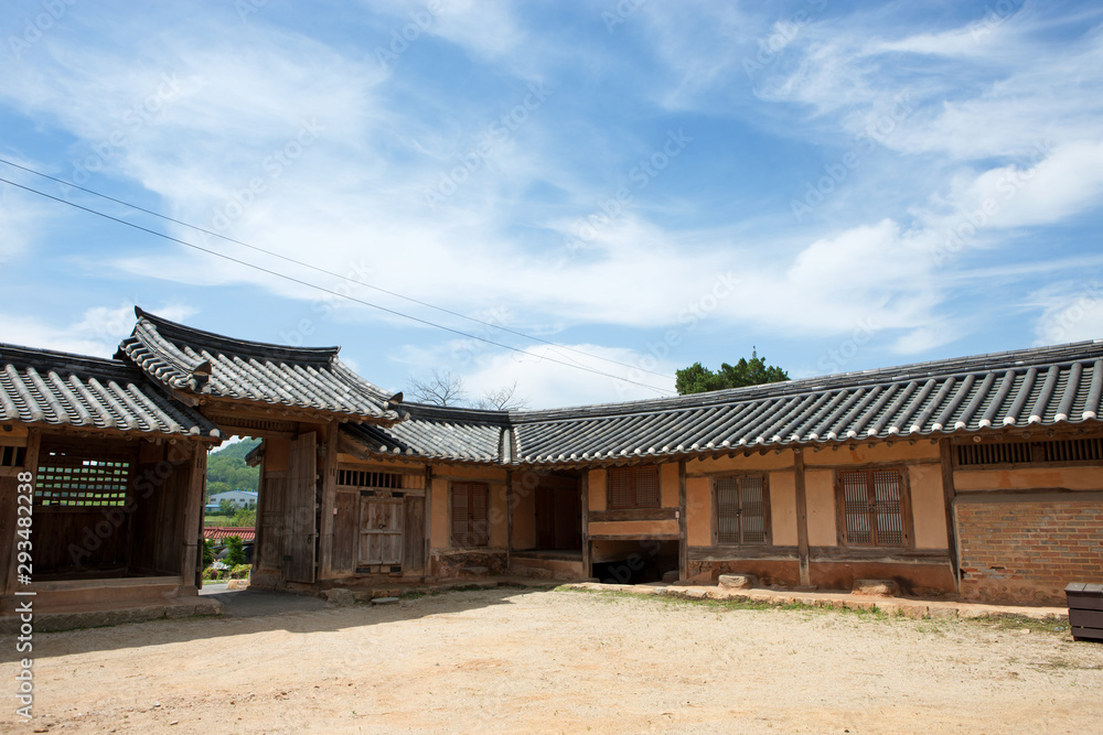 Traditional Korean house in Asan-si, Korea.