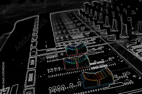 sound mixer equalizere  audio abstract background .Fun weddings, parties and holidays